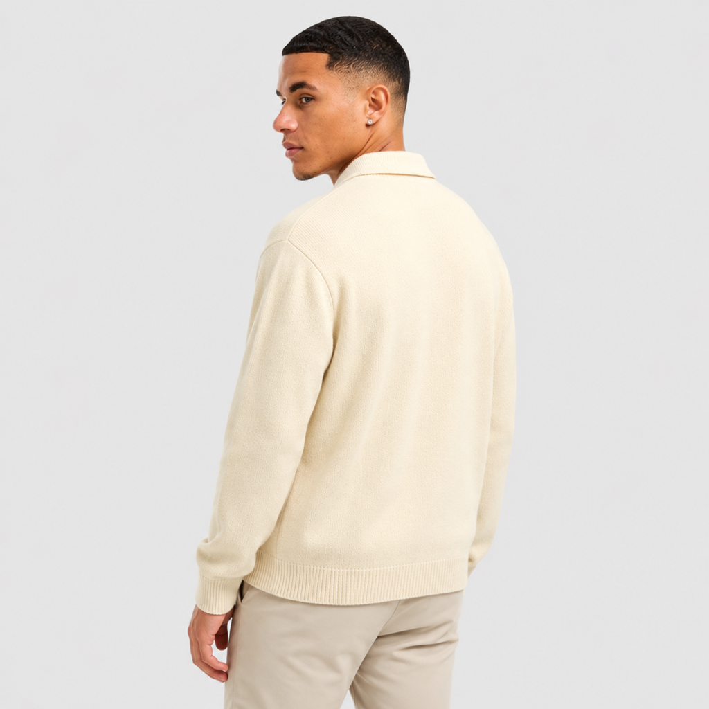 Men's Pullover Sweater - Loose Fit Long Sleeve Casual