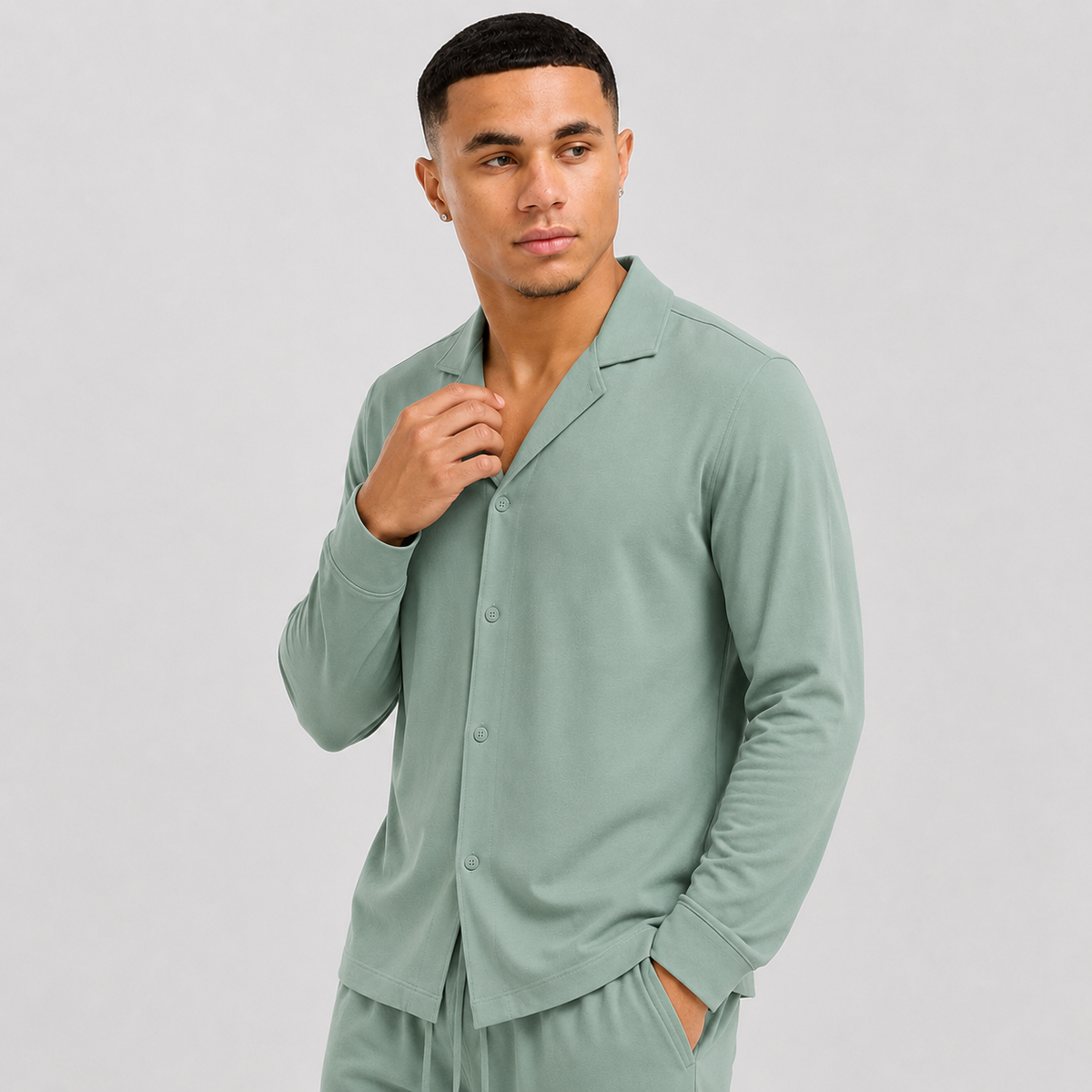 Men's Cotton Slim Fit Shirt – Top Only