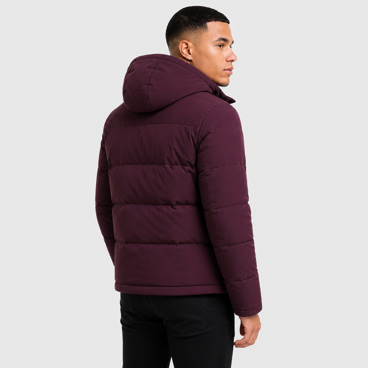Men's Casual Jacket - Polyester Solid Color Outerwear