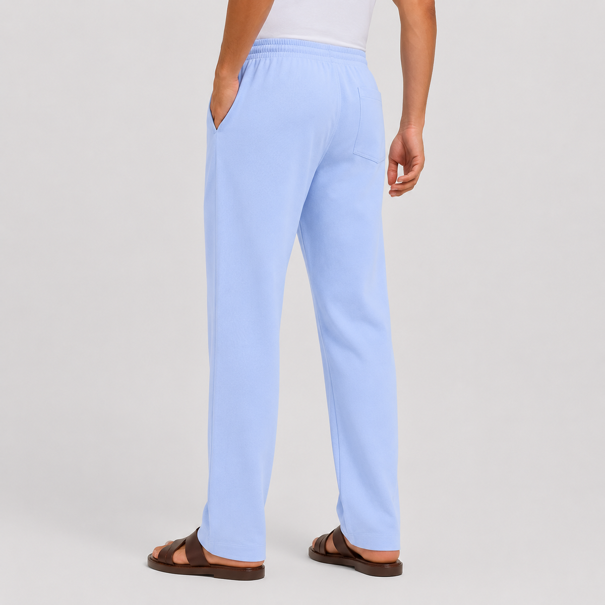 Men's Cotton Trousers - Slim Fit Casual Pants