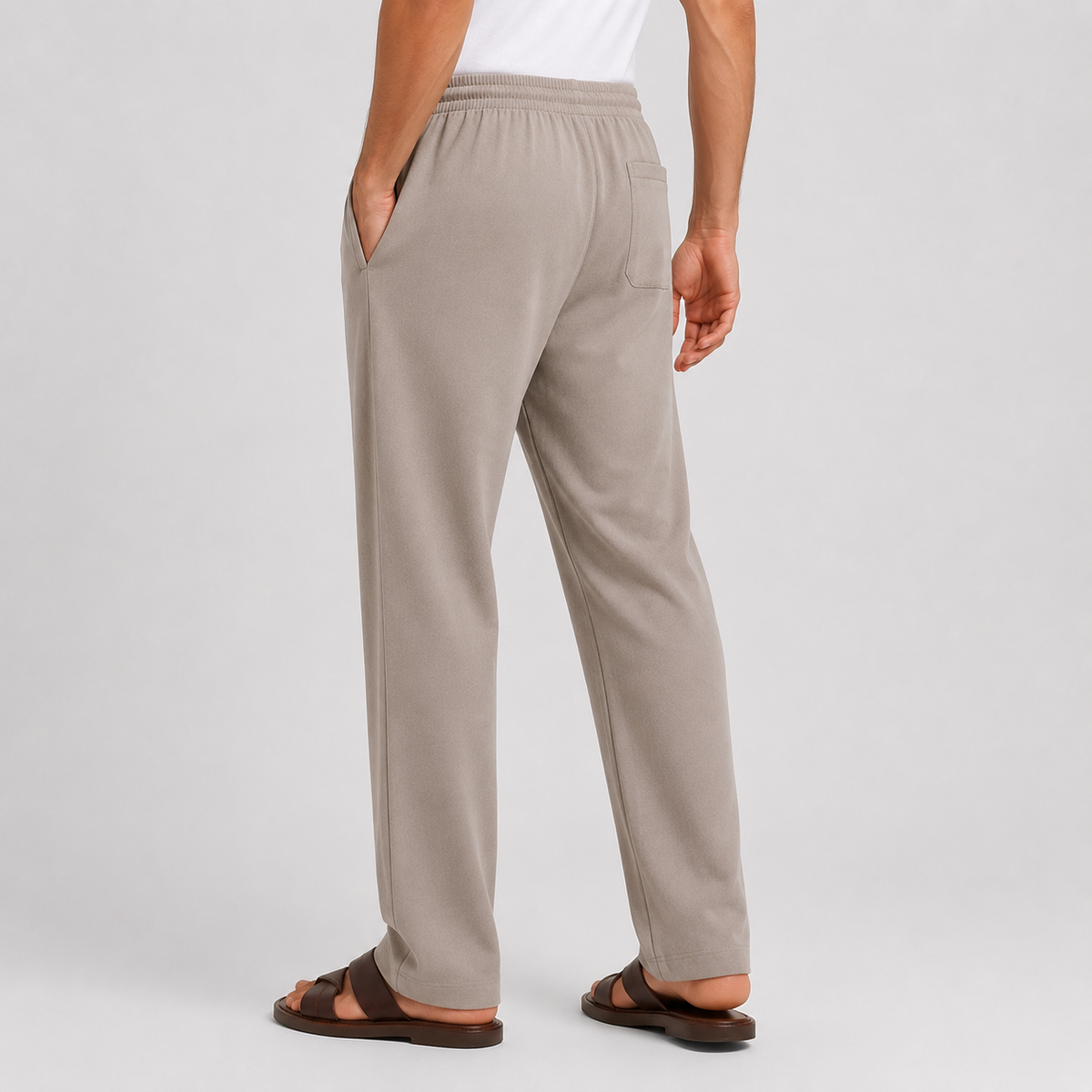 Men's Cotton Trousers - Slim Fit Casual Pants