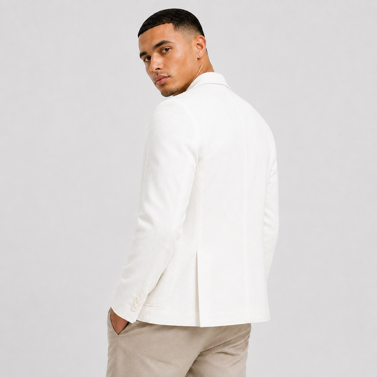 Men's Linen Blazer - Lightweight Relaxed Fit Casual Jacket